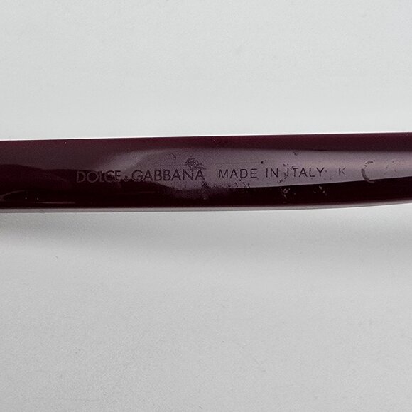 *SOLD* Dolce & Gabbana DG 5077 3285 Bordeaux Eyeglasses Frame w/ Case Italy 54mm - Picture 9 of 15
